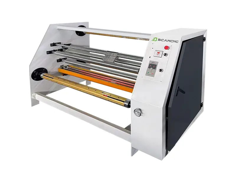 1300mm automatic PVC film slitting machine for furniture factory